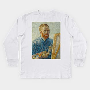 Vincent Vangogh Self Portrait Kids Long Sleeve T-Shirt